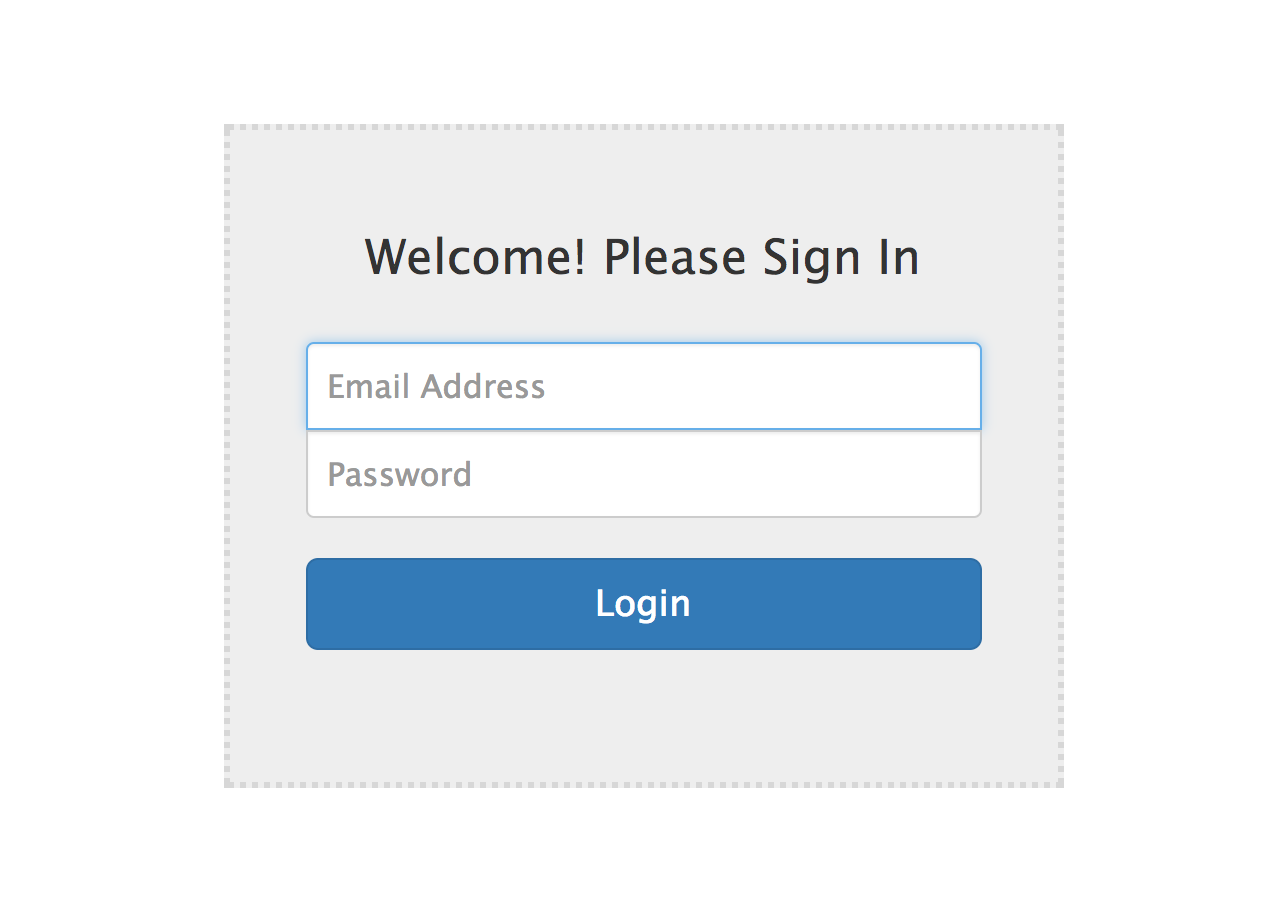 Express.js Login Page Example.